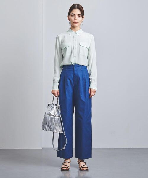 EQUIPMENT(エキップモン)の「<EQUIPMENT(エキップモン)>SLIM Wポケット シャツ ■■■(シャツ/ブラウス・レディース・ライム・S)」の7枚目の写真