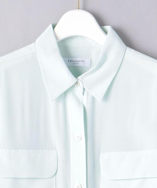 EQUIPMENT(エキップモン)の「<EQUIPMENT(エキップモン)>SLIM Wポケット シャツ ■■■(シャツ/ブラウス・レディース・ライム・S)」の12枚目の写真