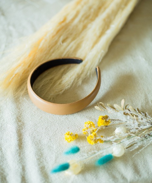 prose verse（プロズヴェール）の「合皮カチューシャ（カチューシャ・レディース・ダークグレー/アイボリー/キャメル・ﾌﾘ-）」の19枚目の写真