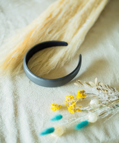 prose verse（プロズヴェール）の「合皮カチューシャ（カチューシャ・レディース・ダークグレー/アイボリー/キャメル・ﾌﾘ-）」の20枚目の写真