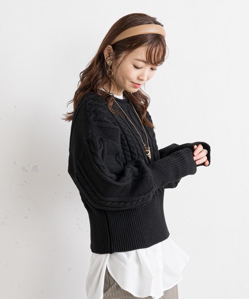 prose verse（プロズヴェール）の「合皮カチューシャ（カチューシャ・レディース・ダークグレー/アイボリー/キャメル・ﾌﾘ-）」の11枚目の写真