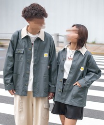 PairPair | 衿配色カバーオールジャケット(ユニセックス)(カバーオール)