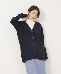 Rouge vif | W/Cash Vネックカーディガン(カーディガン/ボレロ)