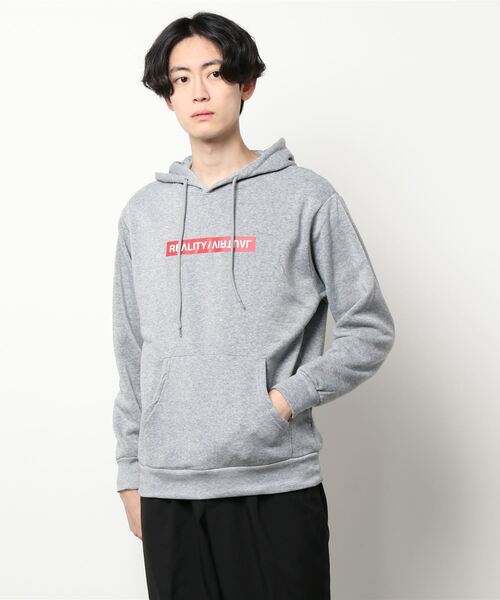 STYLEBLOCK（スタイルブロック）の「裏起毛プリントスウェットパーカー（パーカー・メンズ・オートミール/チャコール/ブラック系その他2/カーキ/ベージュ系その他/グレー系その他2/ブラック/グレー/ブラック系その他/ネイビー/グレー系その他/ベージュ・LL/M/L）」の6枚目の写真