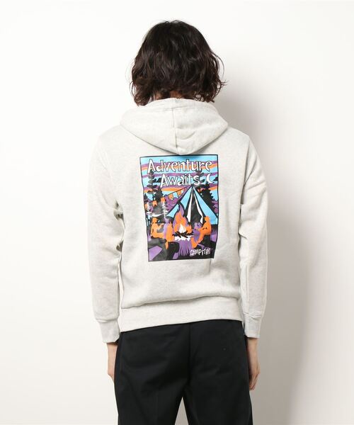 STYLEBLOCK（スタイルブロック）の「裏起毛プリントスウェットパーカー（パーカー・メンズ・オートミール/チャコール/ブラック系その他2/カーキ/ベージュ系その他/グレー系その他2/ブラック/グレー/ブラック系その他/ネイビー/グレー系その他/ベージュ・LL/M/L）」の14枚目の写真