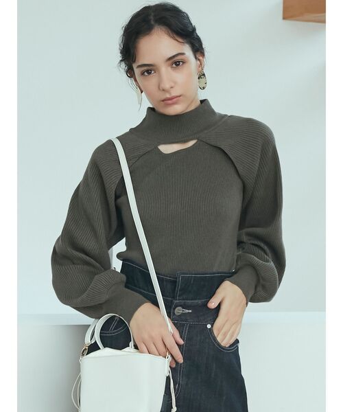 LAGUNAMOON(ラグナムーン)の「【OUTDOOR】フェイクレザー巾着バッグ(ハンドバッグ・レディース・ブラック/アイボリー・FREE)」の15枚目の写真