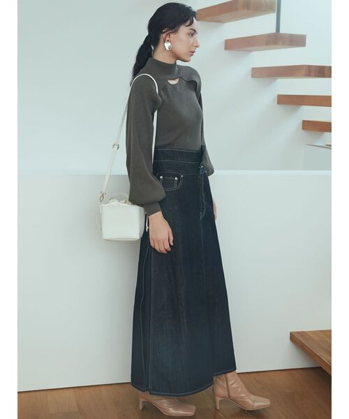 LAGUNAMOON(ラグナムーン)の「【OUTDOOR】フェイクレザー巾着バッグ(ハンドバッグ・レディース・ブラック/アイボリー・FREE)」の16枚目の写真