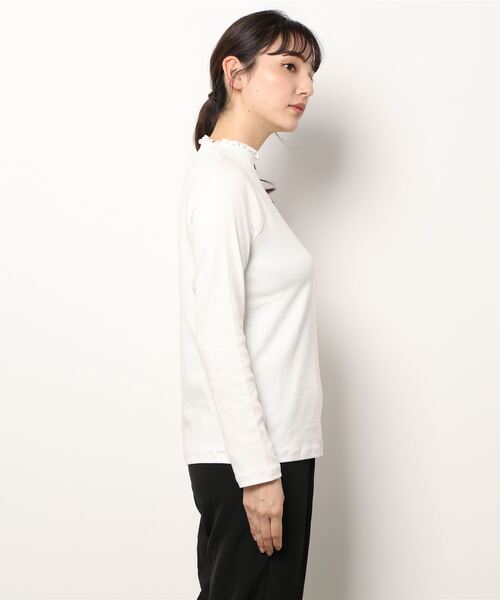 LOWRYS FARM（ローリーズファーム）の「ネックシャーリング　215864（Tシャツ/カットソー・レディース・ホワイト/ブラック/グレー・FREE）」の16枚目の写真