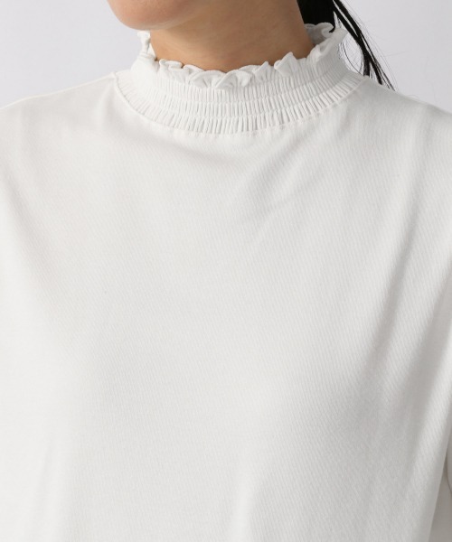 LOWRYS FARM（ローリーズファーム）の「ネックシャーリング　215864（Tシャツ/カットソー・レディース・ホワイト/ブラック/グレー・FREE）」の6枚目の写真