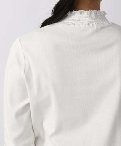 LOWRYS FARM（ローリーズファーム）の「ネックシャーリング　215864（Tシャツ/カットソー・レディース・ホワイト/ブラック/グレー・FREE）」の10枚目の写真