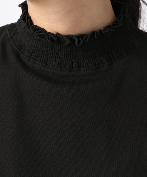 LOWRYS FARM（ローリーズファーム）の「ネックシャーリング　215864（Tシャツ/カットソー・レディース・ホワイト/ブラック/グレー・FREE）」の12枚目の写真