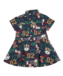 X-girl Stages | SHIRT DRESS "COLLEGE PATTERN" (4T～7T)(ワンピース)
