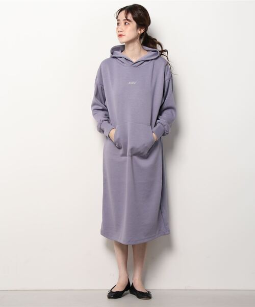 NERGY(ナージー)の「ナージージャパン NERGY ダンボールニットOP(ワンピース・レディース・ワイン/パープル/チャコールグレー・FREE)」の3枚目の写真