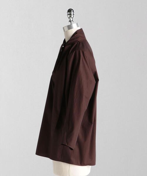 ＜LOEFF（ロエフ）＞オーガニックコットン タイプライター リボンタイブラウス◆