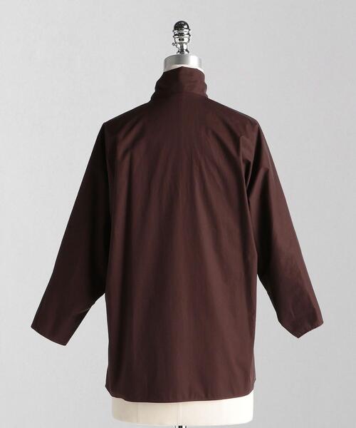 ＜LOEFF（ロエフ）＞オーガニックコットン タイプライター リボンタイブラウス◆
