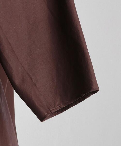 ＜LOEFF（ロエフ）＞オーガニックコットン タイプライター リボンタイブラウス◆