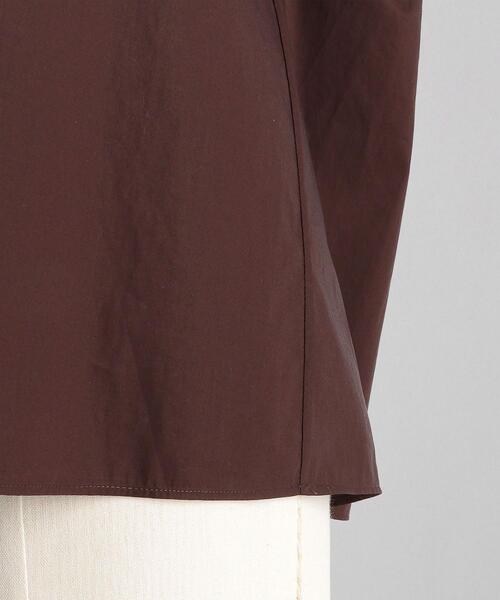 ＜LOEFF（ロエフ）＞オーガニックコットン タイプライター リボンタイブラウス◆