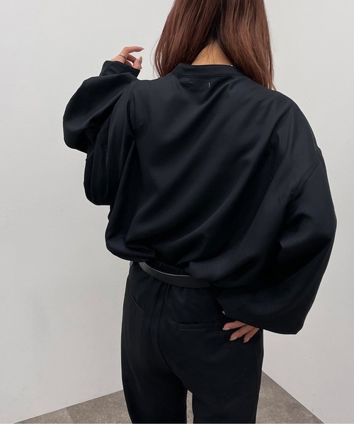 apres jour mignon(アプレジュールミニョン)の「バンドカラーシャツ【SETUP着用可能】 【ZOZOTOWN限定アイテム】(シャツ/ブラウス・レディース・ブラック/パープル系その他3/グリーン系その他2/チャコールグレー・フリー/X-LARGE)」の8枚目の写真