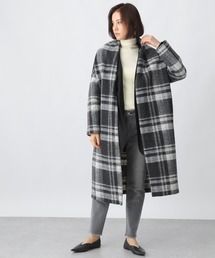 Ezick | イタリアンエアリコーディガン(ノーカラーコート)