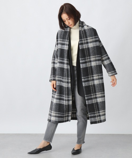 Ezick（エジック）の「イタリアンエアリコーディガン（ノーカラーコート・レディース・ブラック・FREE）」の4枚目の写真