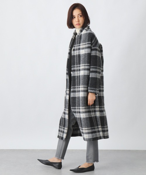 Ezick（エジック）の「イタリアンエアリコーディガン（ノーカラーコート・レディース・ブラック・FREE）」の6枚目の写真