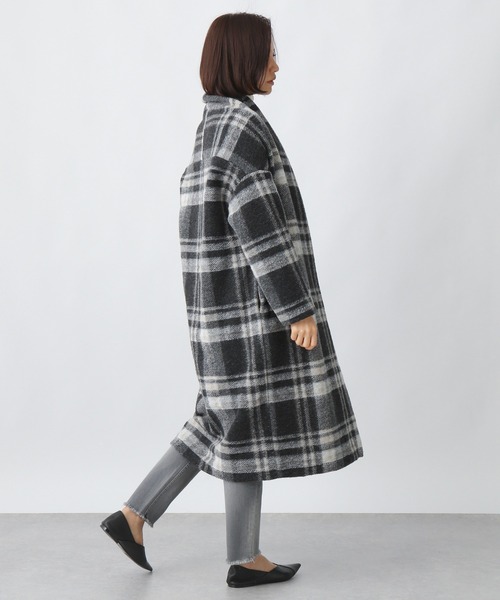 Ezick（エジック）の「イタリアンエアリコーディガン（ノーカラーコート・レディース・ブラック・FREE）」の5枚目の写真