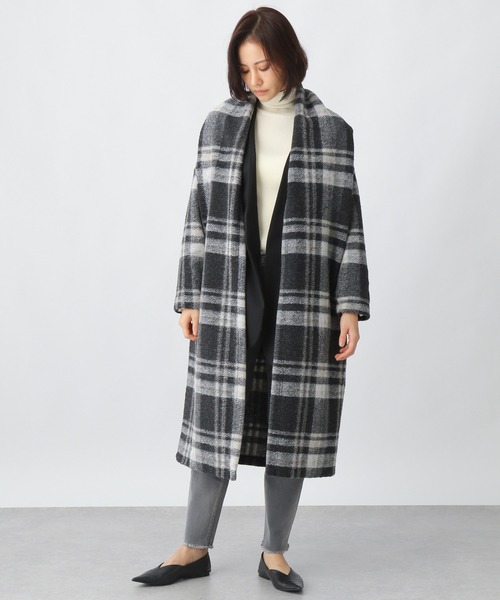 Ezick（エジック）の「イタリアンエアリコーディガン（ノーカラーコート・レディース・ブラック・FREE）」の9枚目の写真