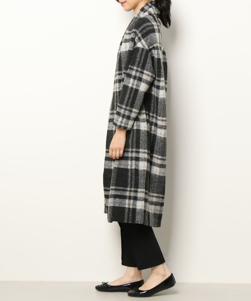 Ezick（エジック）の「イタリアンエアリコーディガン（ノーカラーコート・レディース・ブラック・FREE）」の11枚目の写真