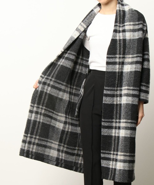 Ezick（エジック）の「イタリアンエアリコーディガン（ノーカラーコート・レディース・ブラック・FREE）」の13枚目の写真