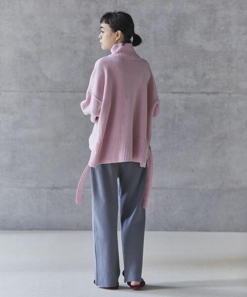 conges payes ADIEU TRISTESSE(コンジェ ペイエ アデュートリステス)の「congés payés × setsuko todorokiCollaboration 「TINT COLOR KNIT」(ニット/セーター・レディース・ピンク/クリアグリーン/スカイブルー・FREE)」の22枚目の写真