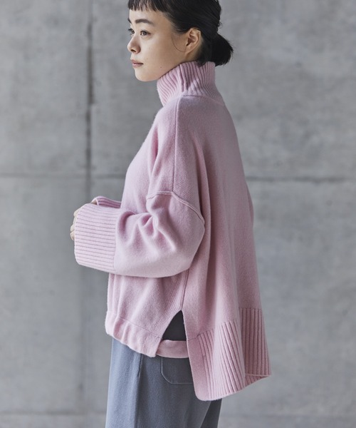 conges payes ADIEU TRISTESSE(コンジェ ペイエ アデュートリステス)の「congés payés × setsuko todorokiCollaboration 「TINT COLOR KNIT」(ニット/セーター・レディース・ピンク/クリアグリーン/スカイブルー・FREE)」の16枚目の写真