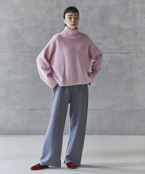 conges payes ADIEU TRISTESSE(コンジェ ペイエ アデュートリステス)の「congés payés × setsuko todorokiCollaboration 「TINT COLOR KNIT」(ニット/セーター・レディース・ピンク/クリアグリーン/スカイブルー・FREE)」の11枚目の写真