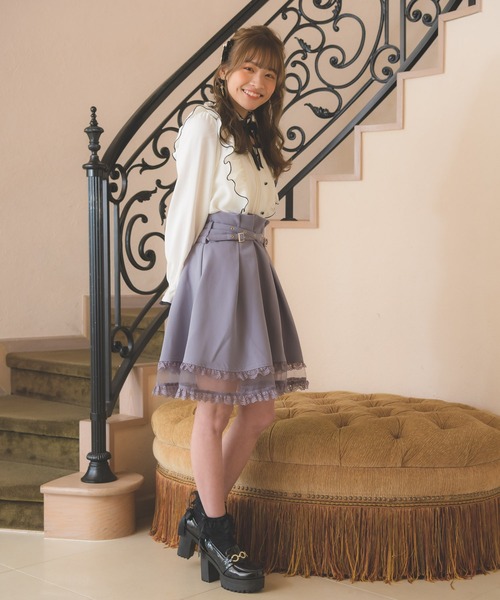 ROJITA（ロジータ）の「デコルテ開きラッフルボリュームブラウス（シャツ/ブラウス・レディース・ピンク系その他/ホワイト/ブラック・FREE）」の8枚目の写真