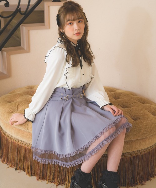 ROJITA（ロジータ）の「デコルテ開きラッフルボリュームブラウス（シャツ/ブラウス・レディース・ピンク系その他/ホワイト/ブラック・FREE）」の12枚目の写真