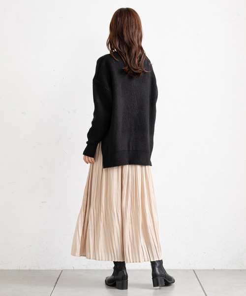 prose verse（プロズヴェール）の「オーロラツイル消しプリーツスカート（スカート・レディース・グレー/チャコールグレー/ベージュ・FREE）」の21枚目の写真