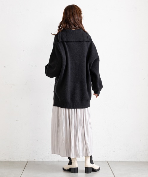 prose verse（プロズヴェール）の「オーロラツイル消しプリーツスカート（スカート・レディース・グレー/チャコールグレー/ベージュ・FREE）」の22枚目の写真