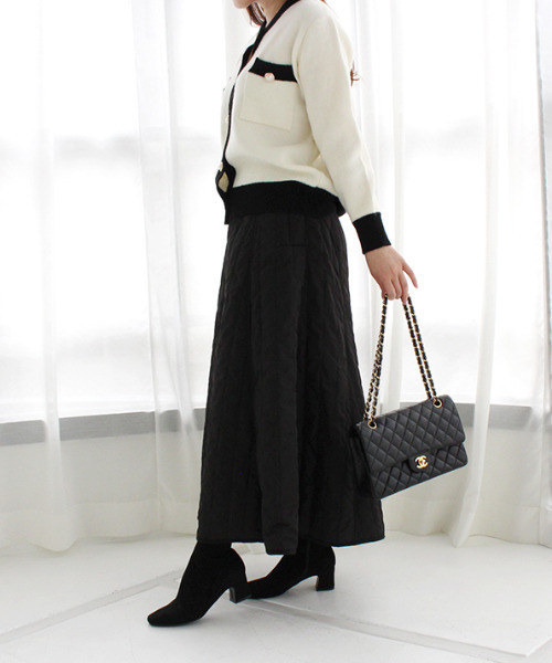 MODE ROBE(モードローブ)の「配色ニットカーディガン(カーディガン/ボレロ・レディース・ホワイト/ブラック・FREE)」の16枚目の写真