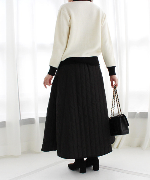 MODE ROBE(モードローブ)の「配色ニットカーディガン(カーディガン/ボレロ・レディース・ホワイト/ブラック・FREE)」の19枚目の写真