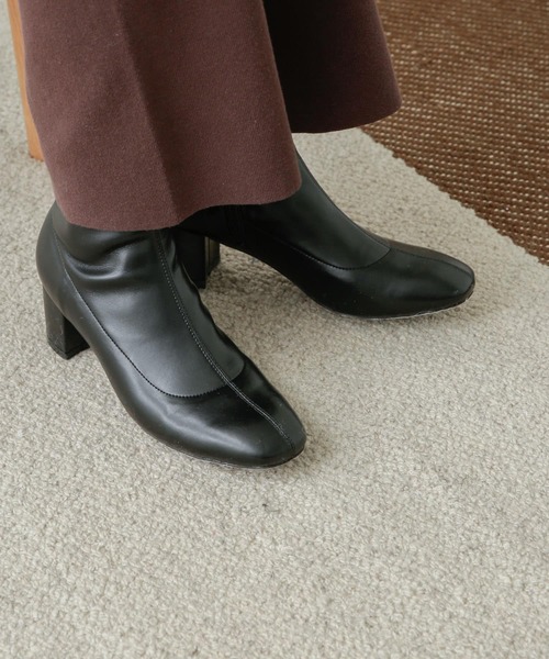 URBAN RESEARCH DOORS(アーバンリサーチドアーズ)の「ストレッチショートブーツ(ブーツ・レディース・ブラック/ベージュ系その他・38/36/37)」の3枚目の写真