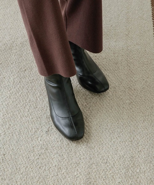 URBAN RESEARCH DOORS(アーバンリサーチドアーズ)の「ストレッチショートブーツ(ブーツ・レディース・ブラック/ベージュ系その他・38/36/37)」の4枚目の写真