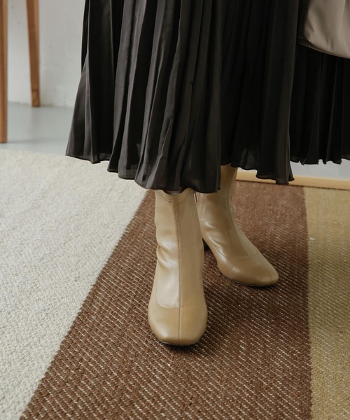 URBAN RESEARCH DOORS(アーバンリサーチドアーズ)の「ストレッチショートブーツ(ブーツ・レディース・ブラック/ベージュ系その他・38/36/37)」の10枚目の写真