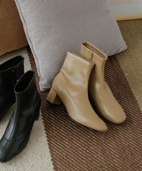 URBAN RESEARCH DOORS(アーバンリサーチドアーズ)の「ストレッチショートブーツ(ブーツ・レディース・ブラック/ベージュ系その他・38/36/37)」の14枚目の写真