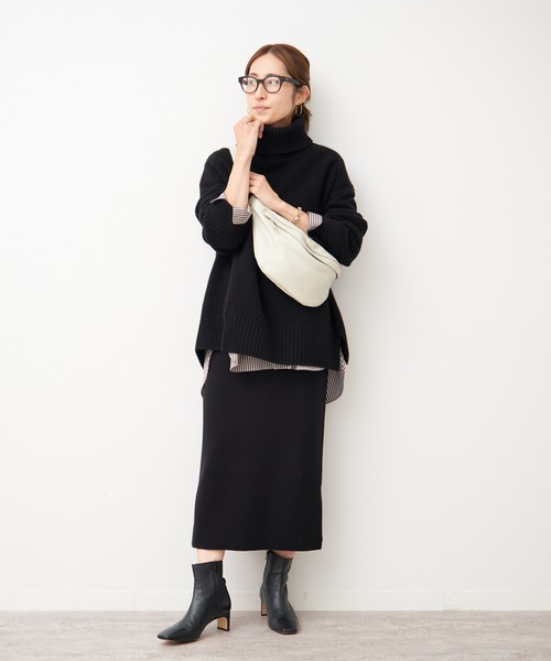 FRAMeWORK（フレームワーク）の「ミラノリブタイトスカート◆（スカート・レディース・ブラック/ブラウン系その他/ダークブルー・38/36）」の12枚目の写真