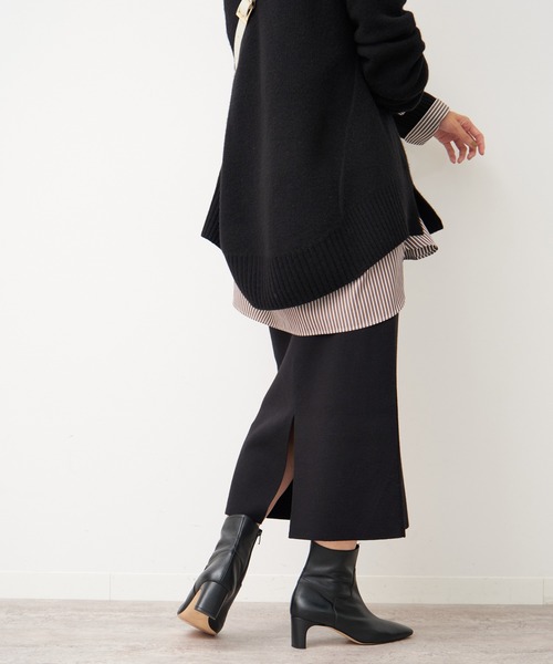 FRAMeWORK（フレームワーク）の「ミラノリブタイトスカート◆（スカート・レディース・ブラック/ブラウン系その他/ダークブルー・38/36）」の17枚目の写真