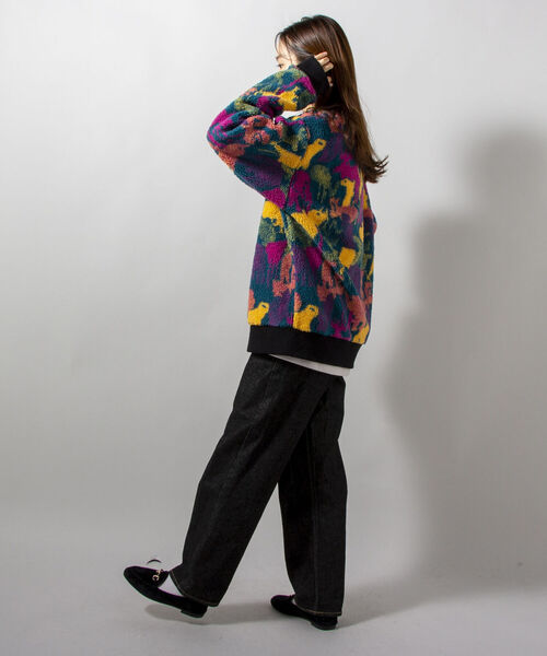 GLOSTER（グロスター）の「【GLOSTER/グロスター】ジャガードボア フリースプルオーバー カウ/カラー迷彩/無地（スウェット・メンズ・ホワイト系その他5/パープル系その他5/ブラック・MEDIUM/LARGE）」の10枚目の写真