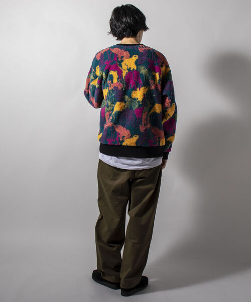 GLOSTER（グロスター）の「【GLOSTER/グロスター】ジャガードボア フリースプルオーバー カウ/カラー迷彩/無地（スウェット・メンズ・ホワイト系その他5/パープル系その他5/ブラック・MEDIUM/LARGE）」の17枚目の写真