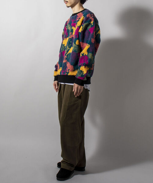 GLOSTER（グロスター）の「【GLOSTER/グロスター】ジャガードボア フリースプルオーバー カウ/カラー迷彩/無地（スウェット・メンズ・ホワイト系その他5/パープル系その他5/ブラック・MEDIUM/LARGE）」の18枚目の写真