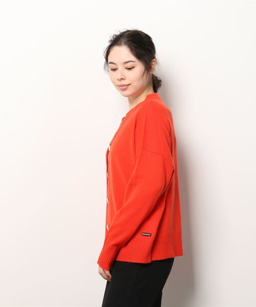 MANASTASH（マナスタッシュ）の「MANASTASH/マナスタッシュ　アンゴラブレンドカーディガン（カーディガン/ボレロ・レディース・レッド/サックスブルー/その他・FREE）」の6枚目の写真