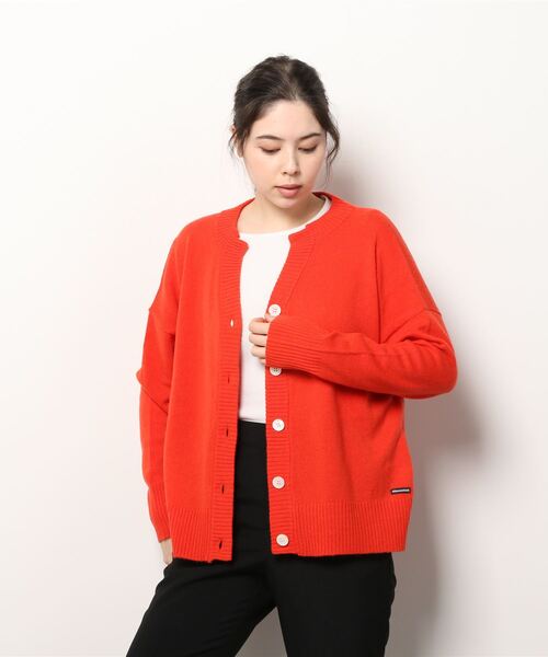 MANASTASH（マナスタッシュ）の「MANASTASH/マナスタッシュ　アンゴラブレンドカーディガン（カーディガン/ボレロ・レディース・レッド/サックスブルー/その他・FREE）」の7枚目の写真