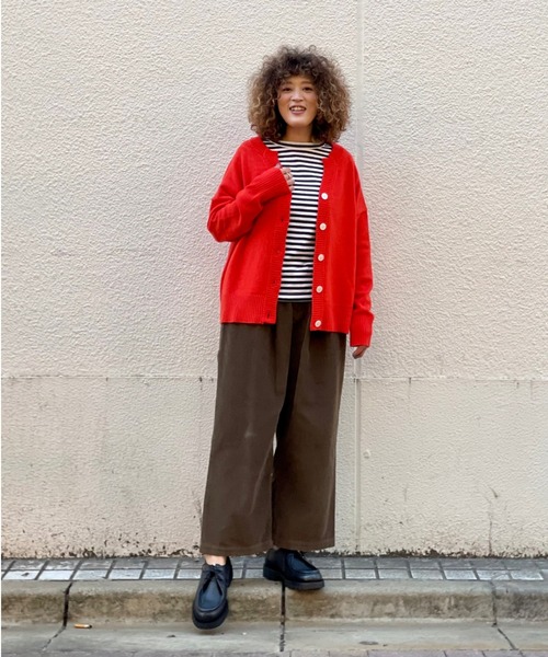 MANASTASH（マナスタッシュ）の「MANASTASH/マナスタッシュ　アンゴラブレンドカーディガン（カーディガン/ボレロ・レディース・レッド/サックスブルー/その他・FREE）」の8枚目の写真